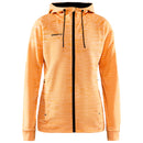 Craft Hoodie Adv Unify Full Zip Dames Oranje