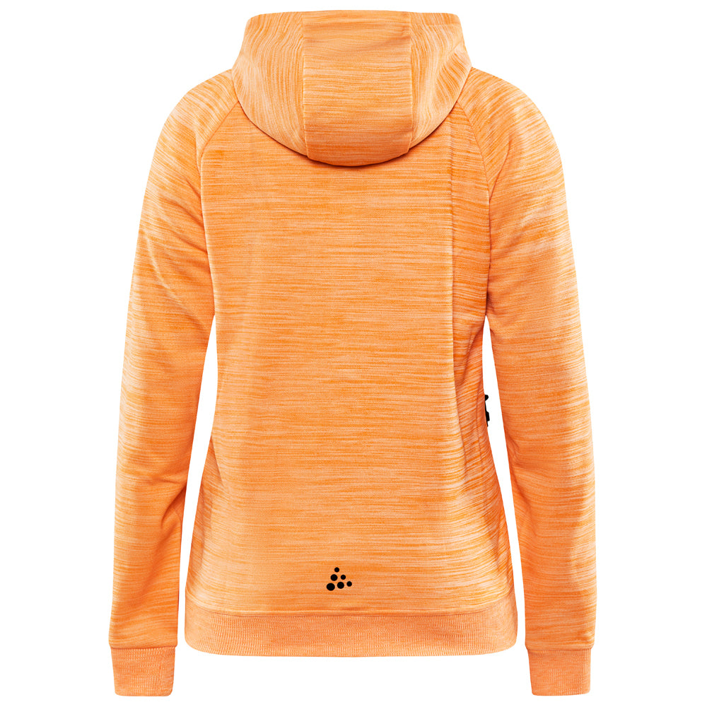 Craft Hoodie Adv Unify Full Zip Damen Orange