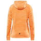 Craft Hoodie Adv Unify Full Zip Damen Orange
