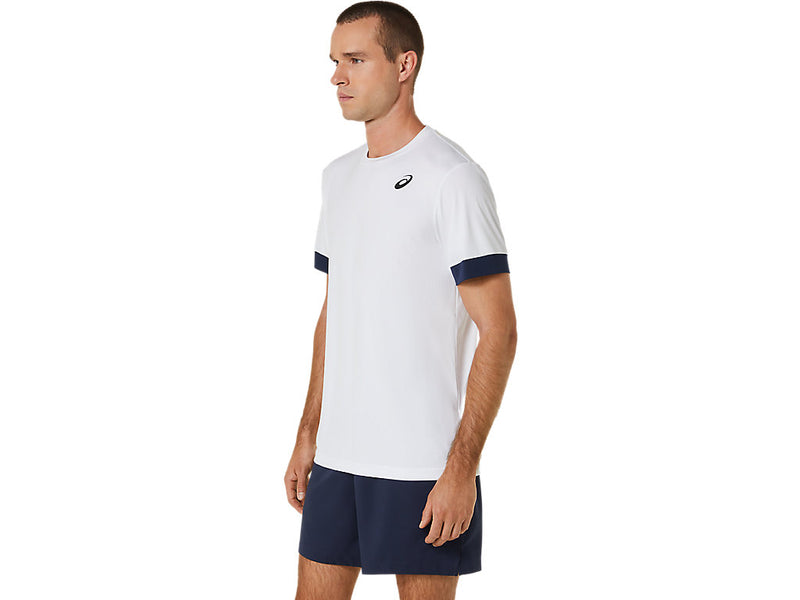 Asics T-Shirt Court SS Top Tennis Heren Wit