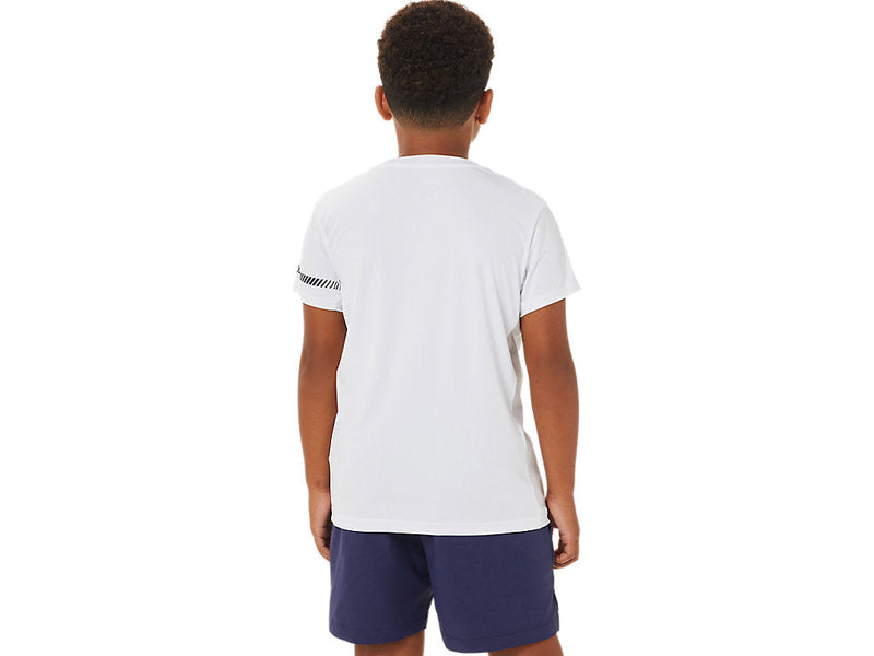 Asics T-Shirt SS Top Jungen Junior Weiß