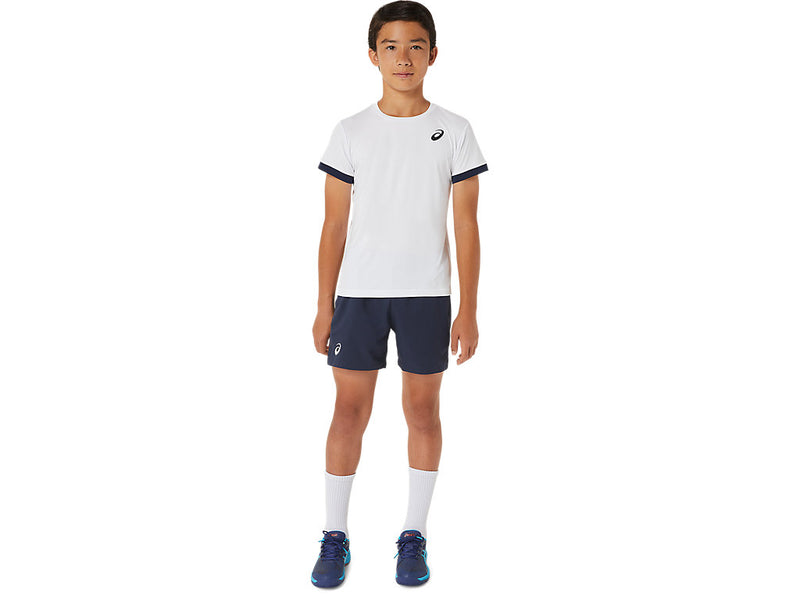 Asics Short Tennis Boys Junior Blauw