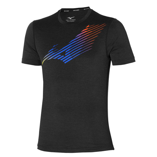 Mizuno T-Shirt Core Graphic RB T-Shirt Herren Schwarz