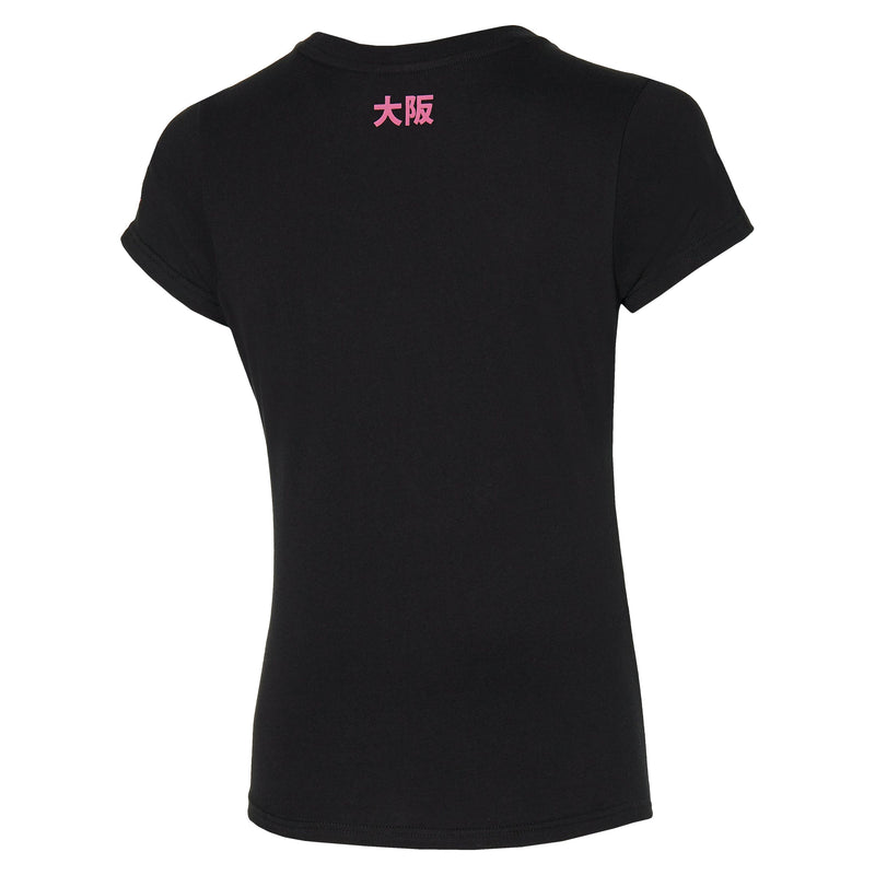 Mizuno Athletic T-Shirt Dames Zwart Roze