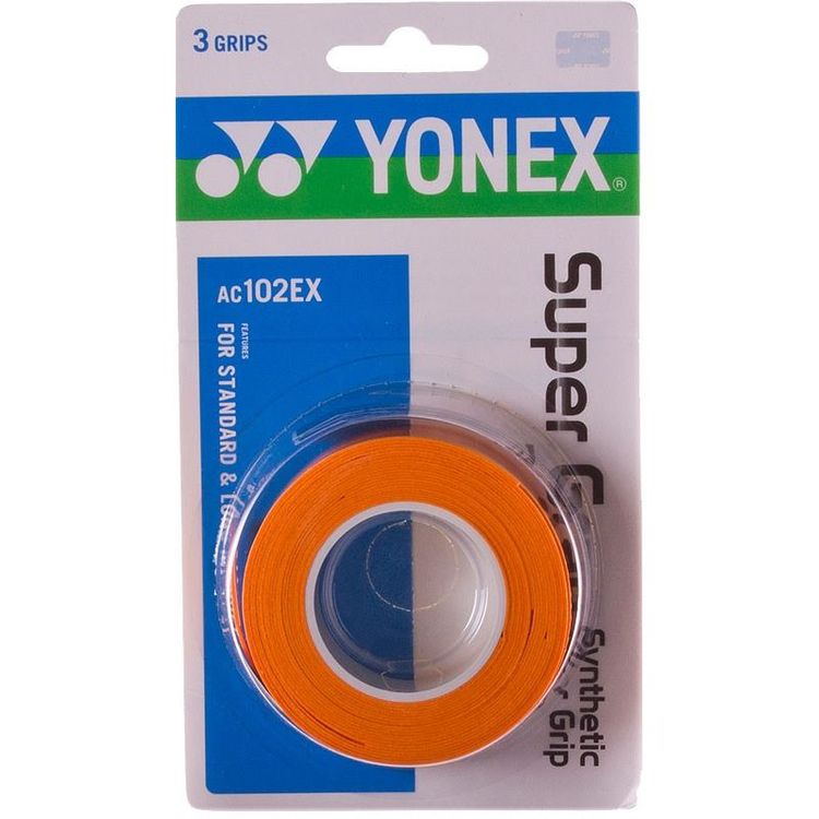 Yonex Overgrip Wet Super Grip Orange 3er-Pack