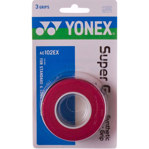 Yonex Overgrip Super Grap Rood 3 Pack